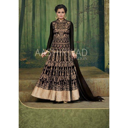 Black Designer Indian Evening Gown Black Designer Indian Evening Gown