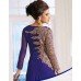 BLUE WEDDING WEAR GEORGETTE & NET LONG ANARKALI SUIT