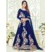 EGYPTIAN BLUE ARIHANT FLORAL EMBROIDERED ANARKALI SUIT