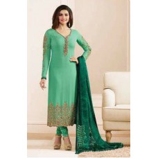 Green Salwar Gold Embroidered Suit Designer Outfit