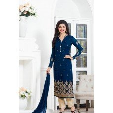 5011 NAVY KASEESH PRACHI GEORGETTE PARTY WEAR SALWAR KAMEEZ SUIT