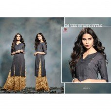 2010 GREY KAIRA STRAIGHT COTTON READY MADE KURTI 