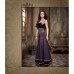 Black Velvet with Violet Georgette Anarkali Dress By Maisha Crush (Ma2201)