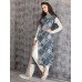 AC-10 BLUE DIAGONAL SLIT STYLE PRINTED SUIT