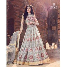 SILVER GREY LEHENGA ZE18005