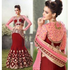 STUNNING RED LEHENGA 