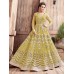 BUTTERMILK LIMELIGHT ZOYA ENGAGED YELLOW CITRON HEAVY EMBELLISHED GOWN